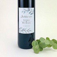 Svadobná etiketa na víno - ETV2156