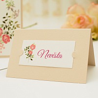 Svadobná menovka - J2131