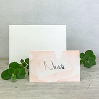 Svadobná menovka akvarel