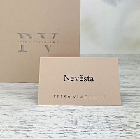 Svadobná menovka - J2173A