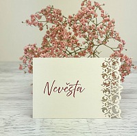 Svadobná menovka - J2194