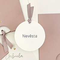 Svadobná menovka - J2208