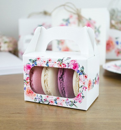 Svadobné krabičky na makronky - K12-2089-01