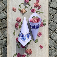 Papierový kornút na konfety (8ks) - PK01-2145-01