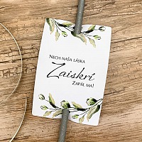 Svadobná kartička na prskavky - PR01-4010-01