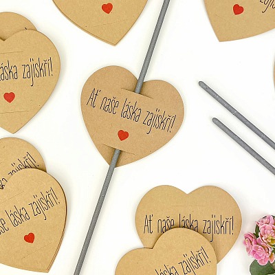 Svadobné kartičky na prskavky - PR04-6006-10