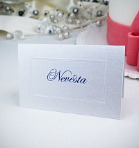 Svadobná menovka - J972