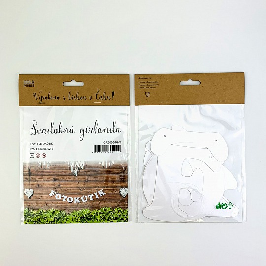 Svadobná girlanda - FOTOKÚTIK - GR6006-02-S