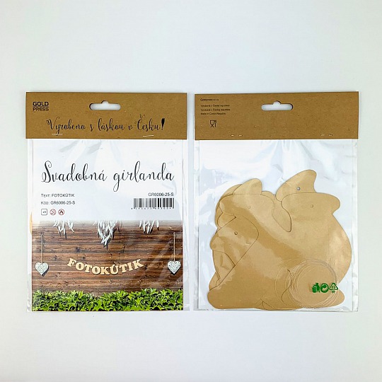 Svadobná girlanda - FOTOKÚTIK - GR6006-25-S