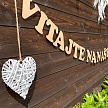 Svadobná girlanda - VITAJTE NA NAŠEJ SVADBE - GR6007-25-S