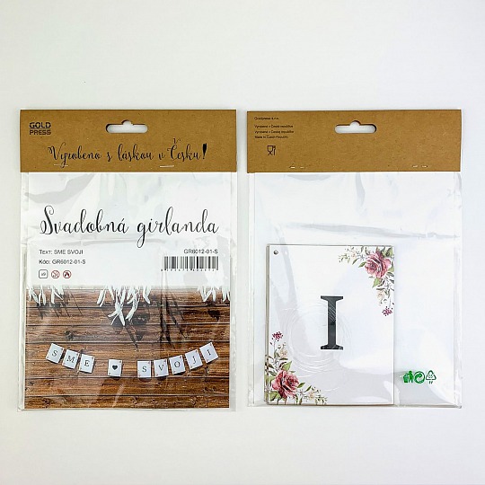Svadobná girlanda - SME SVOJI - GR6012-01-S