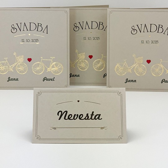 Svadobná menovka - J2063