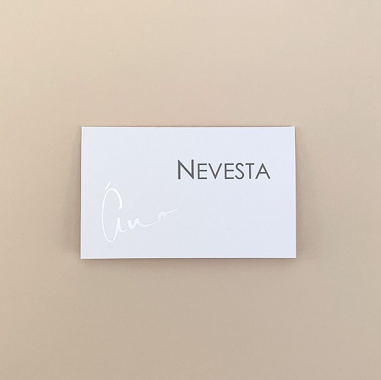 Svadobná menovka - J2083