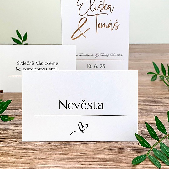 Svatební jmenovka - J2170