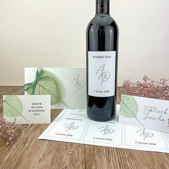 Svadobná menovka - J2176
