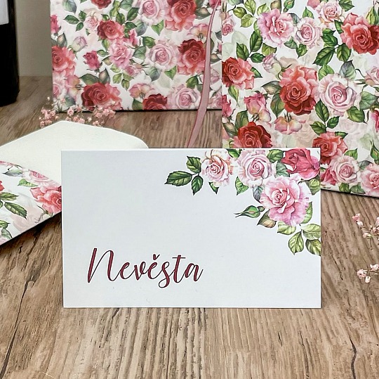 Svadobná menovka - J2189
