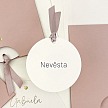 Svadobná menovka - J2208