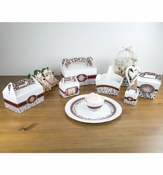 Svadobná krabička na cupcake - K11-1009-01