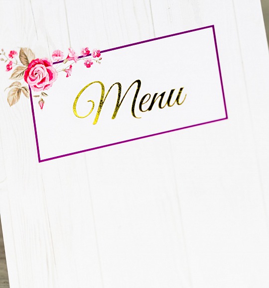 Svadobné menu - M2090