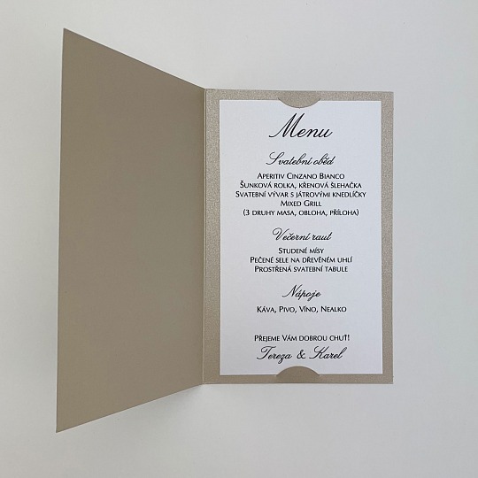 Svadobné menu - M2116