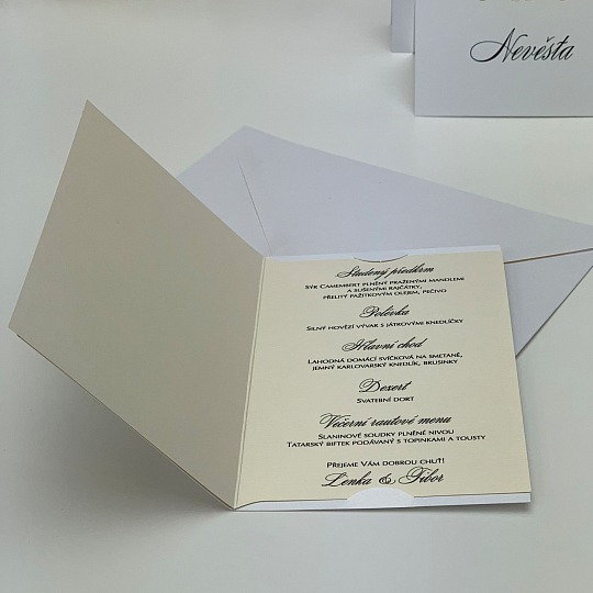 Svadobné menu - M2117B