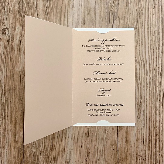 Svadobné menu - M2144