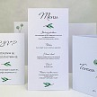 Svadobné menu s lístočkami