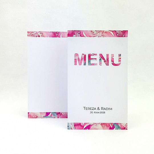 Moderné svadobné menu