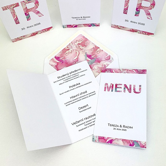 Moderné svadobné menu