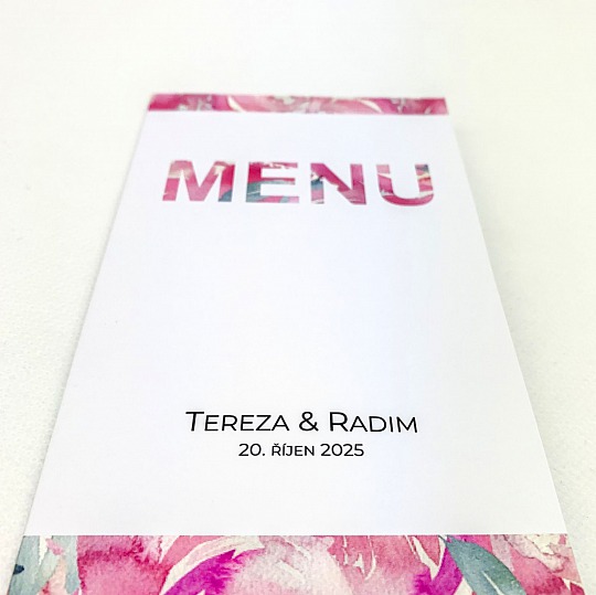 Moderné svadobné menu