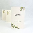 Svadobné menu so zelenou vetvičkou