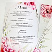Svadobné menu s ružou