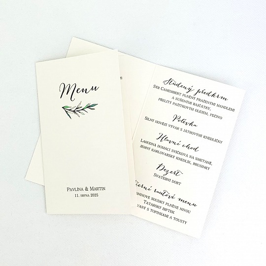 Svadobné menu s rozmarínom