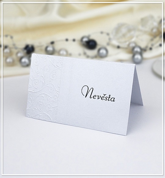 Svadobná menovka - J929