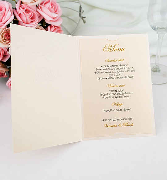 Svadobné menu - M2003