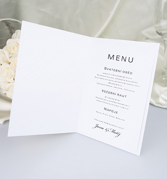 Svadobné menu - M2053B