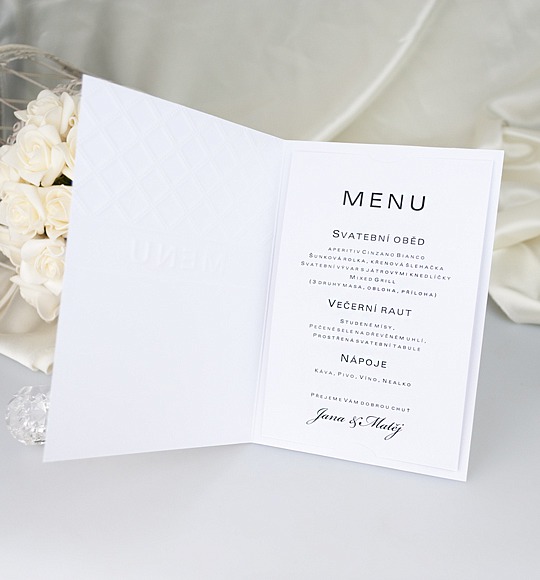 Svadobné menu - M2055