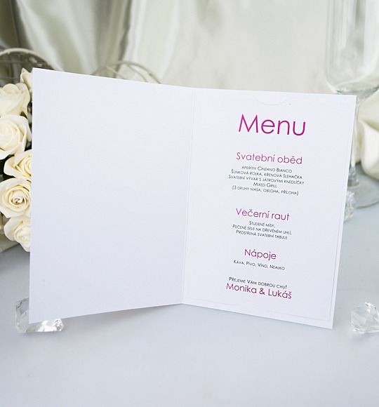 Svadobné menu - M2060A