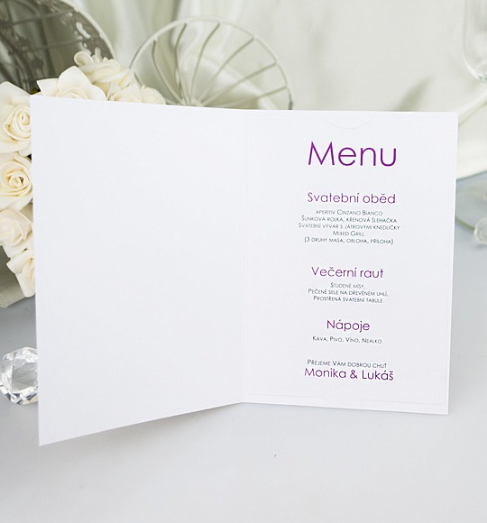 Svadobné menu - M2060B