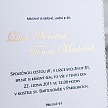 Svadobné oznámenie - G968