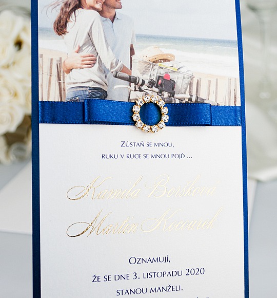 Svadobné oznámenie s fotografiou - G2122